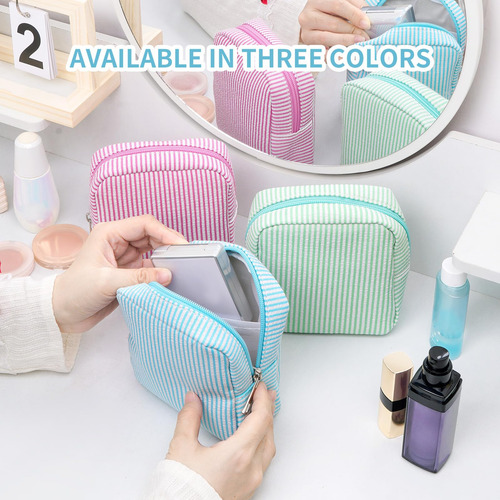 2pcs Bolsa De Maquillaje Portátil Bolsa De Cosméticos Mini