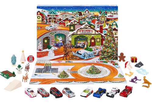 Hot Wheels Toy Car Set, Calendario De Adviento 2023 Con 8 Au