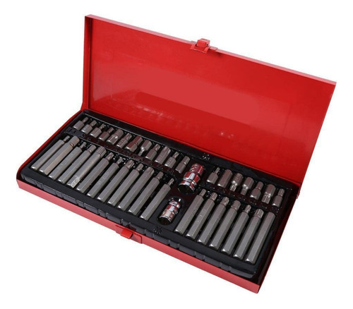 Set Kit Juego Puntas Corto Largo Torx Allen Imbus 40 Piezas