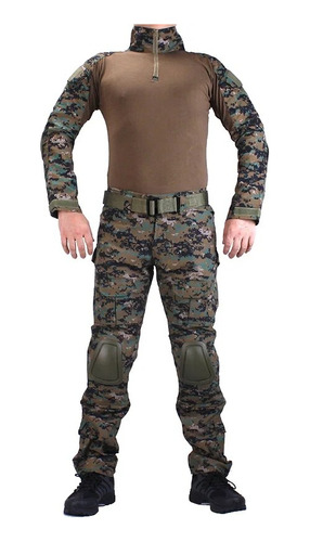 Camisa Y Pantalones Militares Camo Airsoft Sniper Combat Bdu