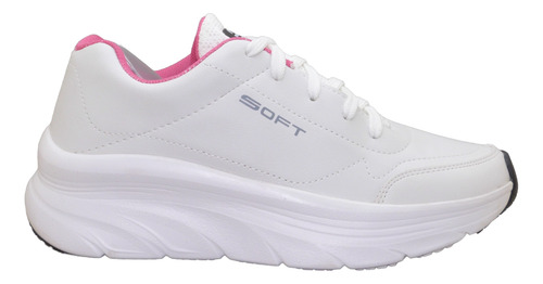 Zapatilla Deportiva Alta Taco Plataforma Cuero Moda Urbana