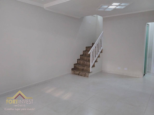 Imagem 2 de 15 de Sobrado Com 3 Dormitórios À Venda, 100 M² Por R$ 530.000,00 - Canto Do Forte - Praia Grande/sp - So0261