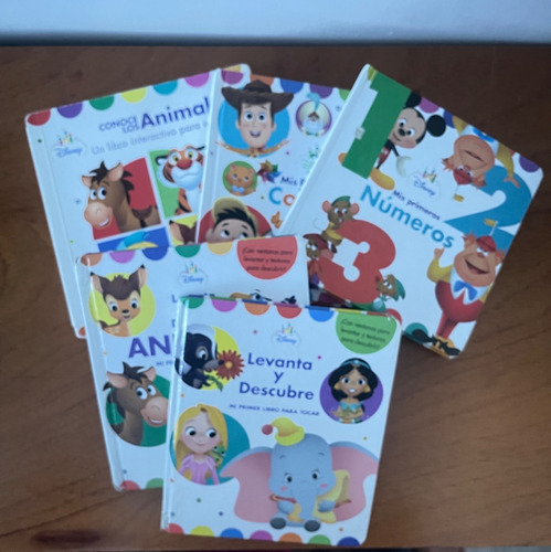  Libros Pasta Dura Para Bebés Disney Baby Pack 5