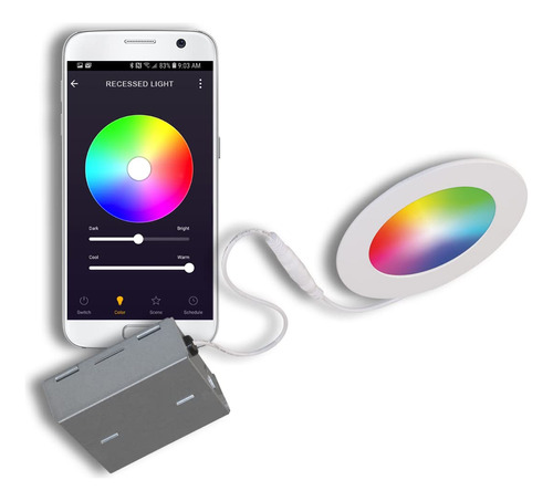 Bazz Smart Home - Kit De Accesorios Empotrables Led De Disco