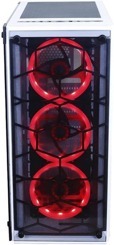 Imagem 2 de 7 de Gabinete Gamer Redragon Wheeljack Branco Sem Fan Gc-606wh