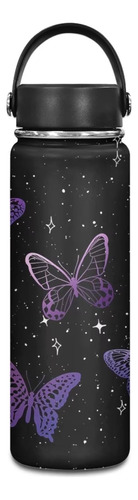 Flashideas Purple Butterflies - Botellas De Agua Hydro Flask
