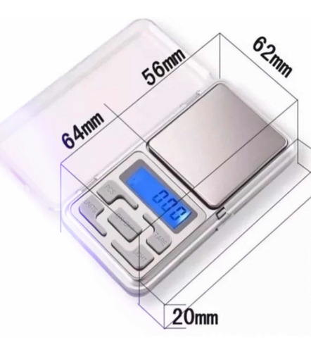 Balanza De Precisión 0.1g / 500g Portatil Retroiluminada