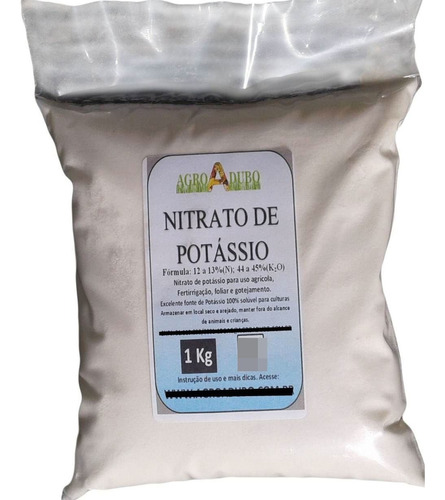 Fertilizante 1kg  Nk 12 00 46 Nitrato De Potassio Hidroponia