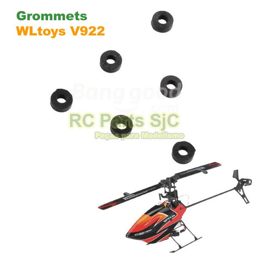 Borrachas Rotor (grommets) Peças Helicóptero Wltoys V922-13