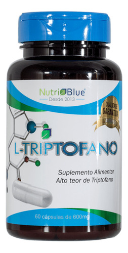 L Triptofano 250mg Precursor Serotonina 100% Puro 60cps 1un