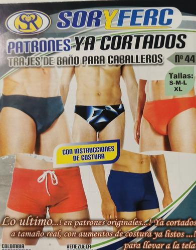 Patrón Molde Trajes De Baño Para Caball En Papel Ya Cortados