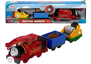 Tren Thomas Trackmaster Harvey Servicial De Fisher Price.