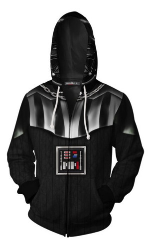 Star Wars Darth Vader Suéter Con Cremallera Traje