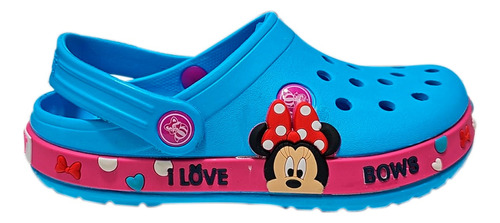 Suecos Zapatos Chancla Minnie Mouse Disney Niñas