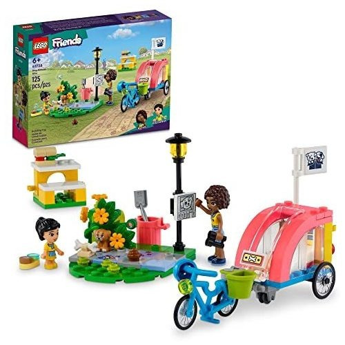 Bicicleta De Rescate Para Perros Lego Friends 41738, Juego D