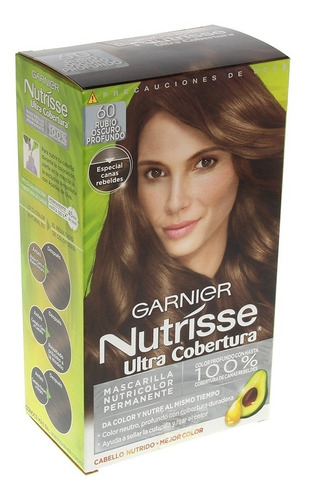 Tinte Para Cabello  Nutrisse 60 Rubio Oscuro Profundo