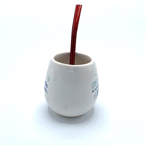 Imagen 3 de 3 de Mate Cerámica Y Bombilla - Fundación Garrahan