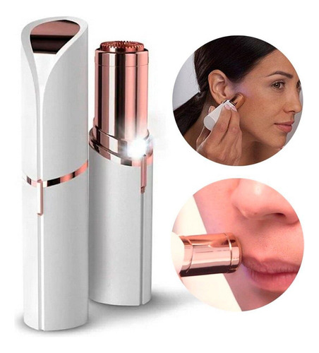 Depiladora Facial Batom Remove Pelos Do Rosto Indolor