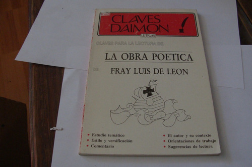 Fray Luis De Leon , La Obra Poetica , Daimon  , Año 1986