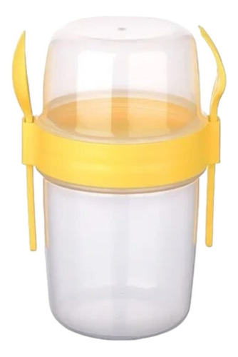 Vaso Contenedor Para Yogurt Con Cereal Y Fruta, 1100 Ml