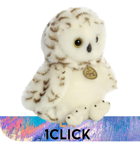 Peluche Aurora Miyoni Lechuza Blanca Búho Nival Hedwig Real