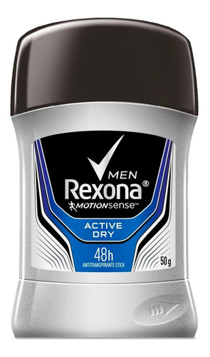 Rexona Men Desodorante Antitranspirante Activedry Barra 50g Fragancia ACTIVE DRY