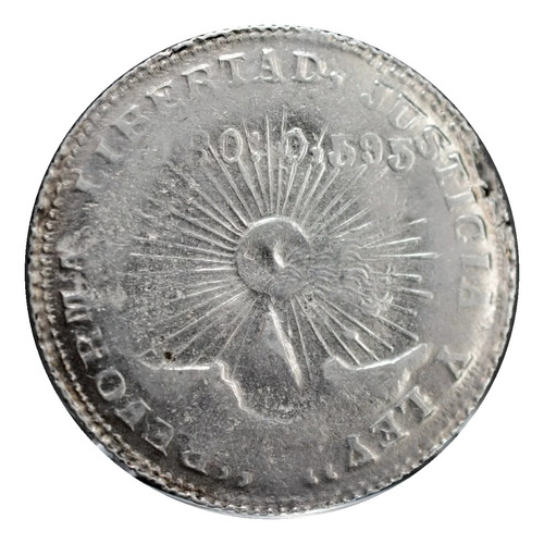 Moneda Plata Y Oro Dos Pesos 1914 Revolución Mexicana Gro