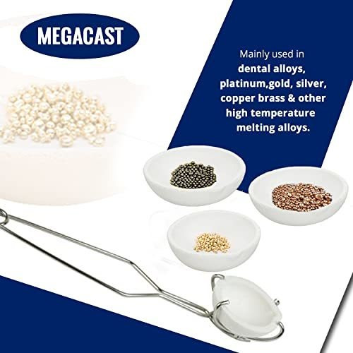 Juego De 2 Tazas Megacast Para Crisol De Cerámica Fundida, T
