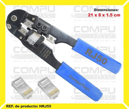 Ponchadora Para Rj11 Rj12 Rj45 Rj50 Ref: Hrj55 Computoys Sas