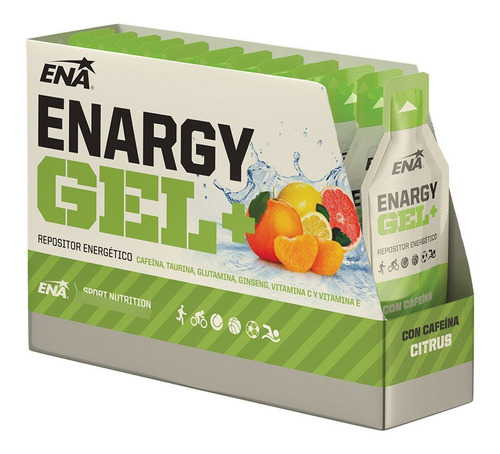 Enargy Gel + Cafeina Ena Caja X 12 Un. Repositor Energetico