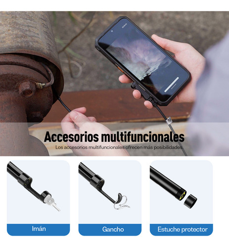 Endoscopio Ulefone Ip67 Impermeable 3 En 1 Conector Usmart