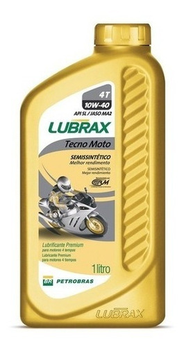 Imagen 1 de 2 de Aceite Lubrax 10w40 Tecno Moto Caja 12 X 1 Litro