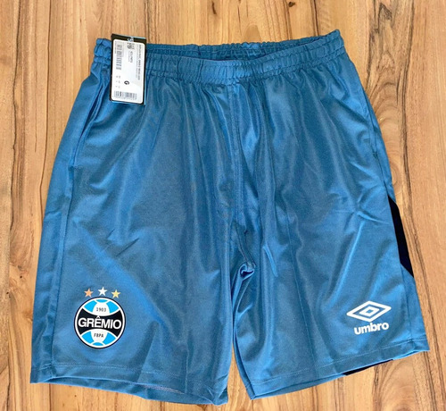 Bermuda Oficial Do Grêmio Umbro  Com Bolsos 