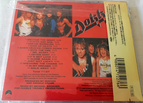 Cd Dokken - Beast From The East 1era Ed Japonesa Heavy Metal (Usado)