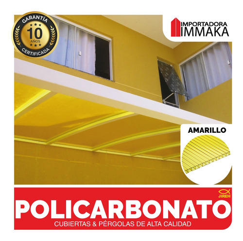 Imagen 9 de 10 de Láminas Policarbonato Alveolar Techos, Cubiertas Pérgolas Uv