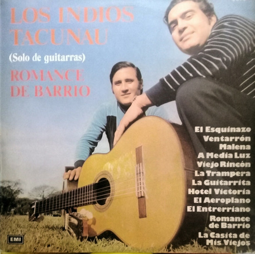 Lp Los Indios Tacunau ( Romance De Barrio) Solo Guitarras