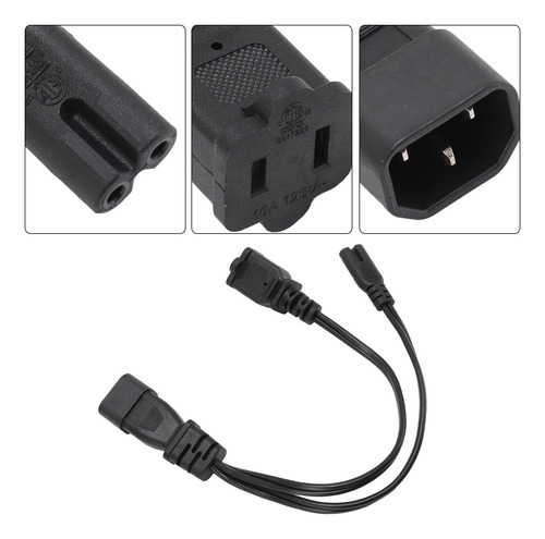Cable C14 A C7 115r Iec320 Hembra Plug And Play Y
