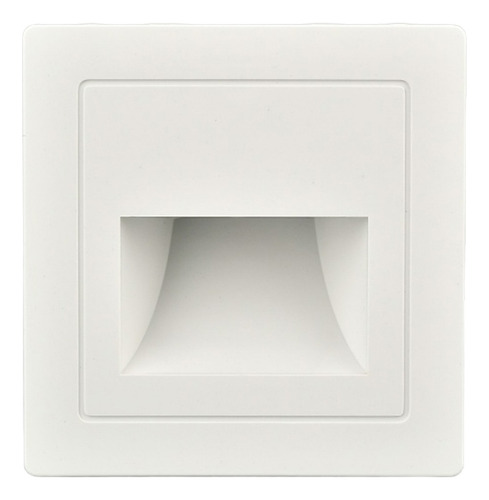 Lampara Led Escalera Pared Cortesía Empotrable Foco 1.5w Luz Blanca Cálida