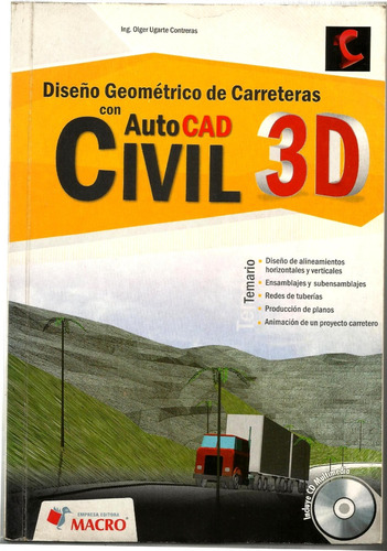 Diseño Geométrico De Carreteras Auto Cad 3d Macro 2012 + Cd