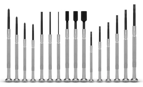 Set Kit Combo X 16 Destornilladores Precisión Relojero Full
