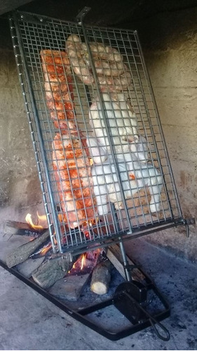 Imagen 5 de 10 de Asador Pinche V 70x50 12kg 95h Malla Prem Brasas®