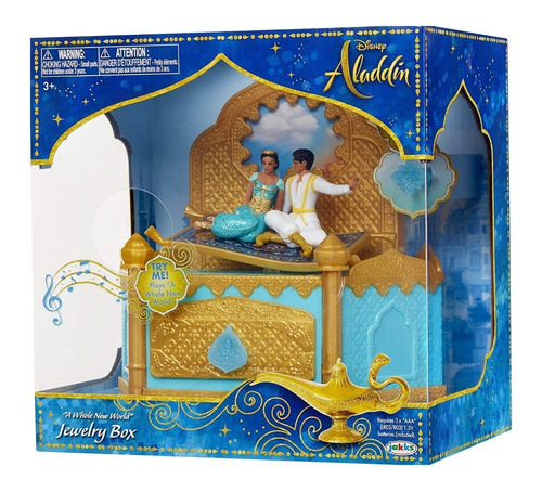 Joyero Musical Disney Aladdin Movimiento Y Música Pelicula