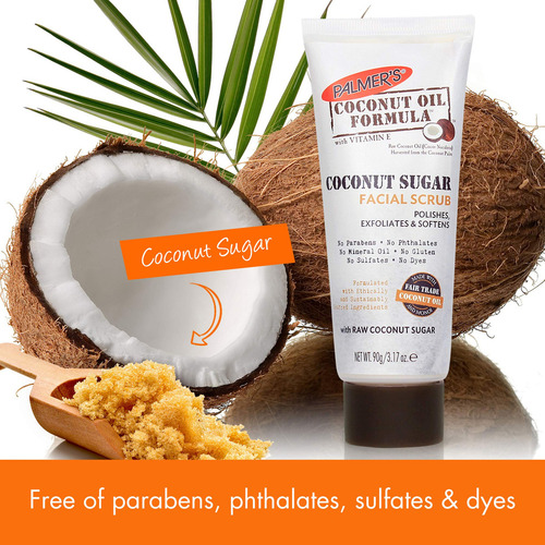 Exfoliante Facial De AzĂșcar De Coco Palmer's, Con