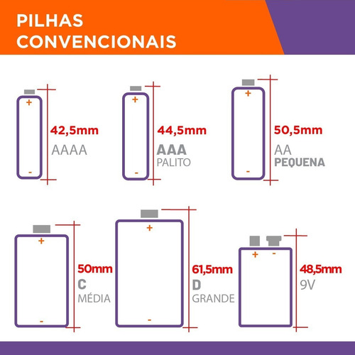 Pilha Grande D 1sh Panasonic - Bandeja C/20 Unid.