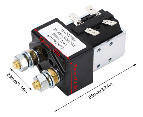 Contactor Para Montacargas, 24 V, Aleación De Metal, 100 A,