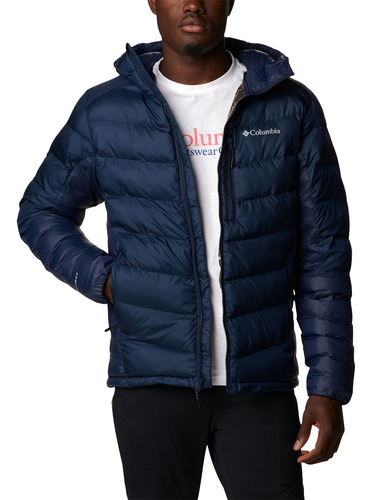 Jaqueta Columbia Labyrinth Hooded Azul Masculino