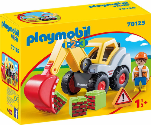 Playmobil 1.2.3 Excavadora De Pala