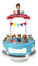 Comprar Topper Adorno Torta Feliz Cumple Paw Patrol Rojo Paw Patrol