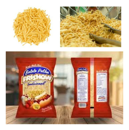 Batata Palha Para Cachorro Quente Lanchonete Frishow 500g