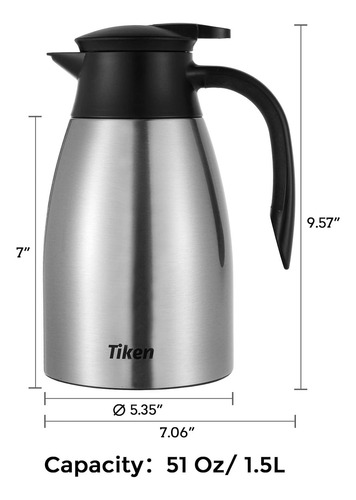 Termo De Café 51 Oz, Acero Inoxidable, Aislamiento, 1.5 L